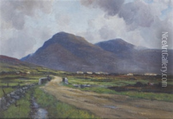 Near Dook, Co Kerry Oil Painting - John Crampton Walker