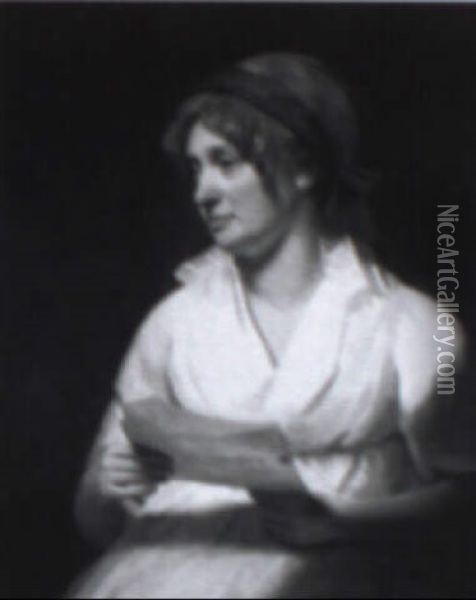 Portrait Of Mrs. Julia Kerr Oil Painting - Sir Henry Raeburn