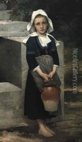 La Fille D'eau Oil Painting - William-Adolphe Bouguereau