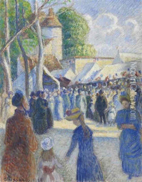 La Foire De Gisors Oil Painting - Camille Pissarro