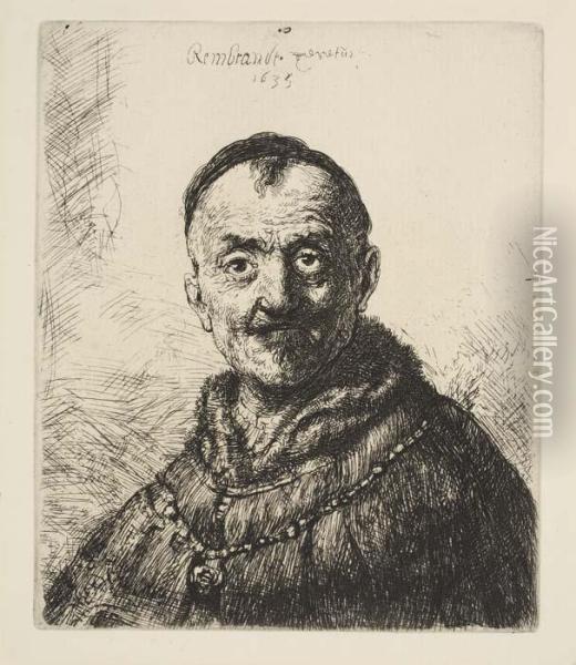 The First Oriental Head Oil Painting - Rembrandt Van Rijn