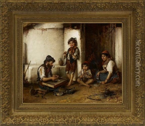 The Merry Melody Makers Oil Painting - Hermann Kern