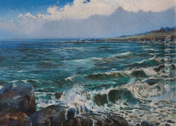 Barra De Montevideo Oil Painting - Roberto Castellanos