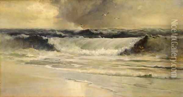 The Wave Oil Painting - William Trost Richards