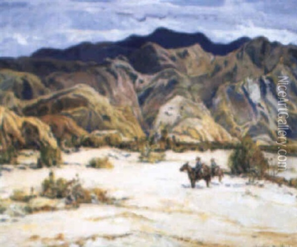 Desert Near Palm Springs Oil Painting - Charles Reiffel