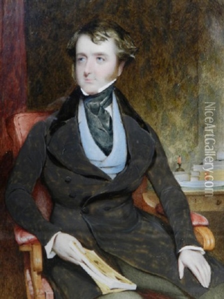 Portrait Of William Carmichael Oil Painting - William Booth