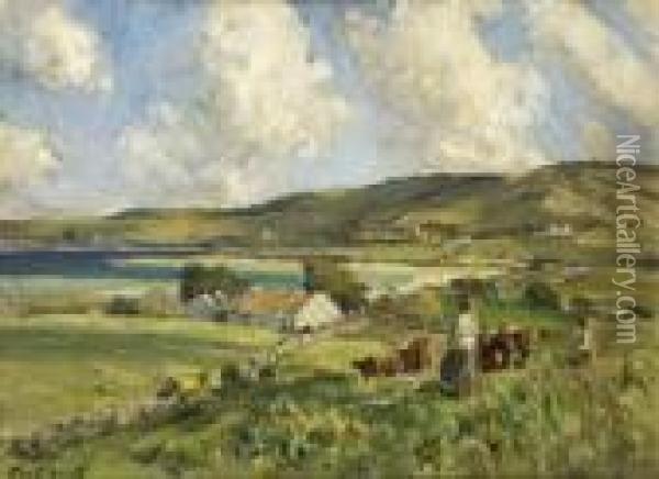 Summer In The Rosses Oil Painting - James Humbert Craig