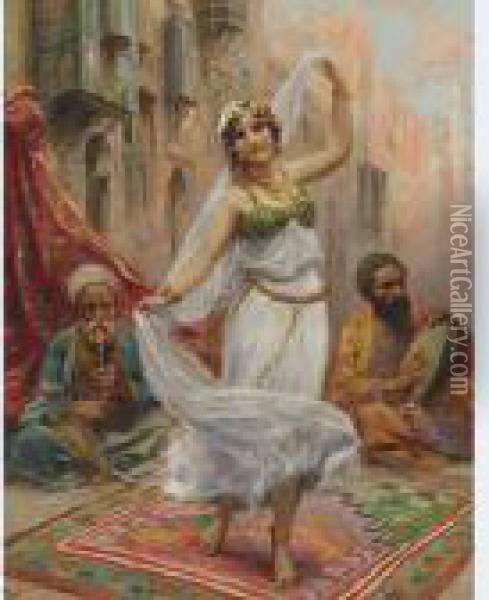 Oriental Dance Oil Painting - Fabbio Fabbi