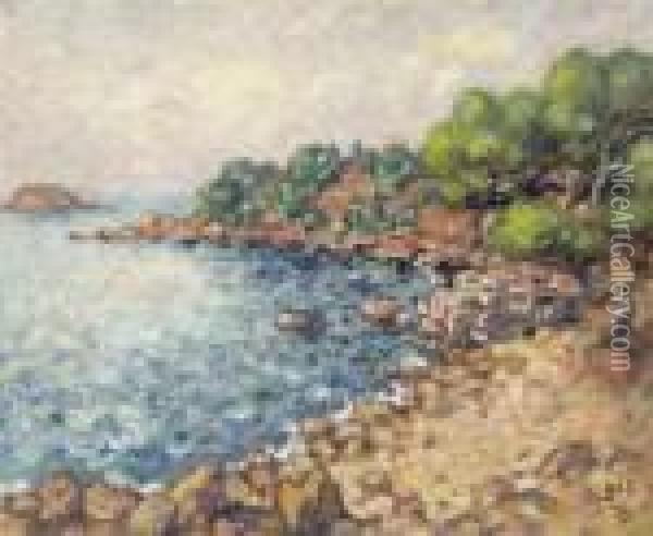 Coastal Landscape Oil Painting - Georges dEspagnat