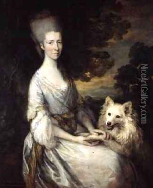 Jane Lady Whichcote Oil Painting - Thomas Gainsborough