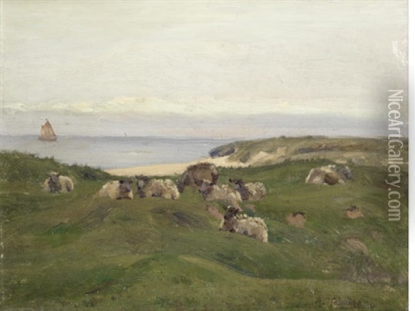 Hayle Downs Oil Painting - Algernon Talmage