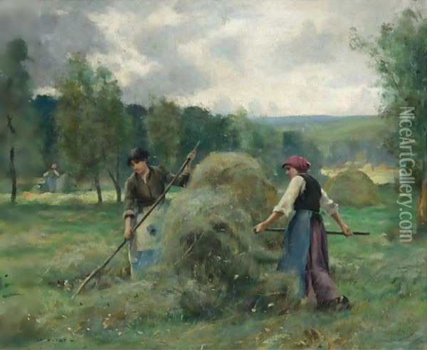 Haymaking 2 Oil Painting - Julien Dupre