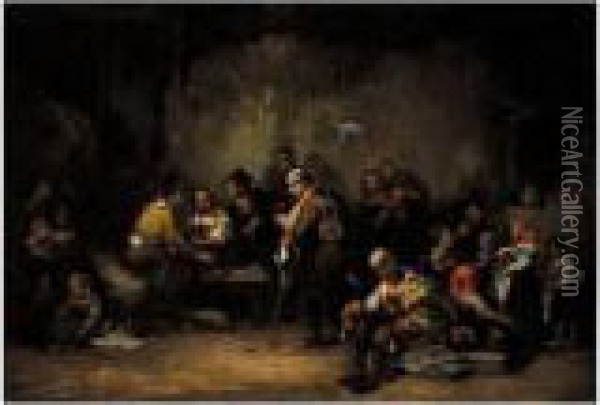 Los Miserables ('poverty') Oil Painting - Eugenio Lucas Velasquez