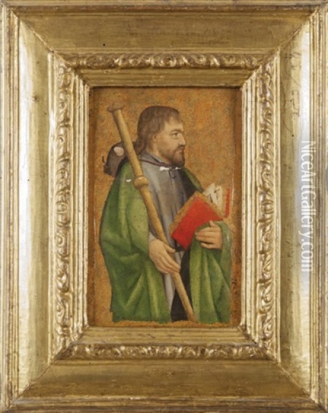 San Giacomo E San Bartolomeo Oil Painting - Antoine de Lonhy