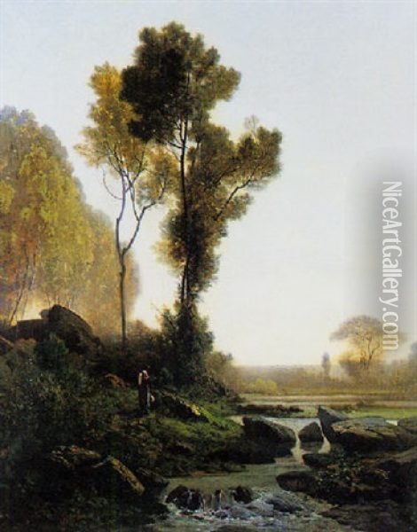 Paysage Oil Painting - Francis Blin