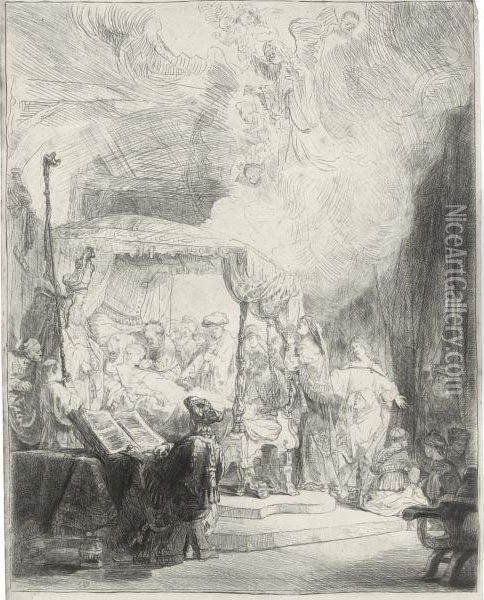 The Death Of The Virgin Oil Painting - Rembrandt Van Rijn