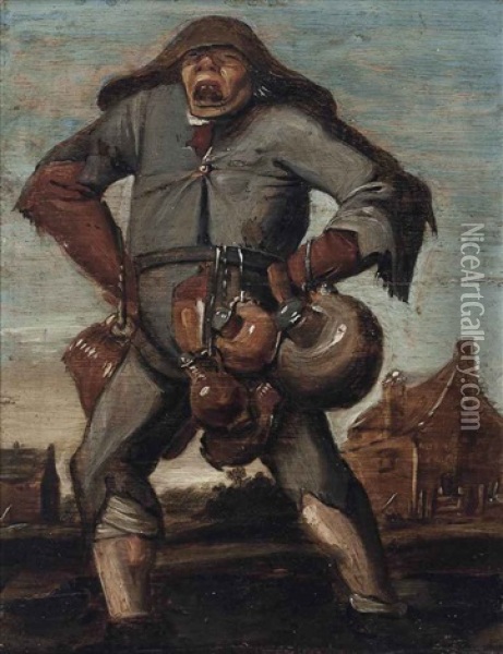 A Potter Oil Painting - Adriaen Brouwer