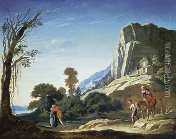 Moses and Aaron Oil Painting - Jacob Pynas