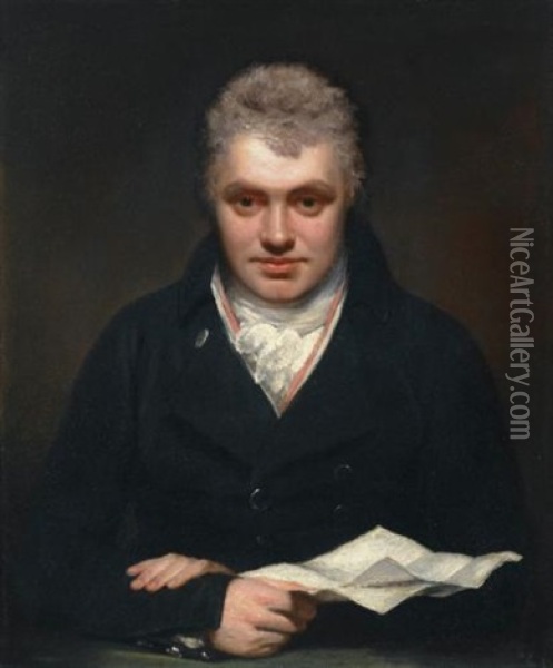 Portrait Of George Arbuthnot Of Elderslie (1772-1843) Oil Painting - Sir William Beechey