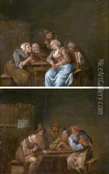 Interieurs De Taverne Oil Painting - Egbert Jaspersz. van, the Elder Heemskerck