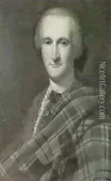 Hald Length Portrait Of John Drummond 4th Titular Duke Of   Perth Oil Painting - Giorgio Domenico Dupra