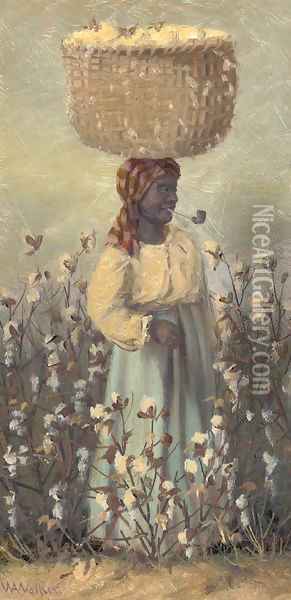 Cotton Picker 2 Oil Painting - William Aiken Walker