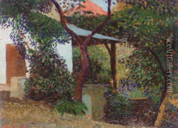Mediterranean Garden Oil Painting - William Lionel Clause