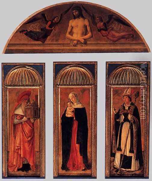Triptych of the Virgin Oil Painting - Jacopo Bellini
