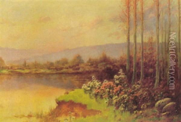 Summer Landscape Oil Painting - Serkis Diranian