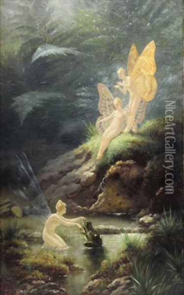 Elfenspiel Oil Painting - Ferenc (Franz) Kozics