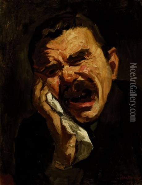 Toothache Oil Painting - Floris Arntzenius