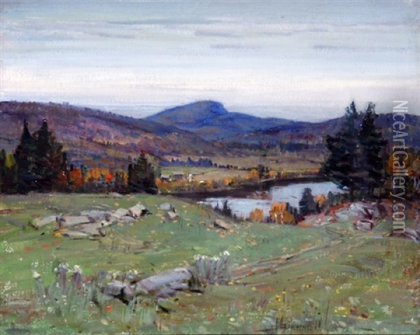 Valley Of The Gatineau Oil Painting - Peleg Franklin Brownell
