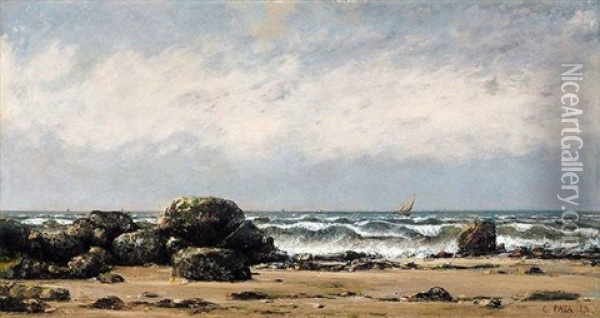 Seashore Oil Painting - Cherubino Pata