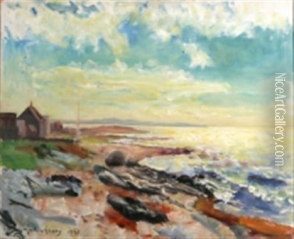 Vagen Mot Havet Oil Painting - Martin Aberg