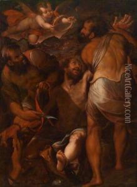 Il Martirio Di San Bartolomeo Oil Painting - Camillo Procaccini