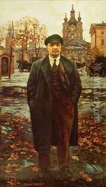Vladimir Ilyich Lenin (1870-1924) at Smolny Oil Painting - Isaak Israilevich Brodsky