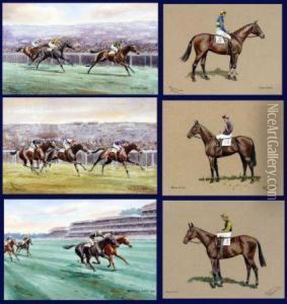 The Derby Oil Painting - Algernon A.Cankerian Thompson