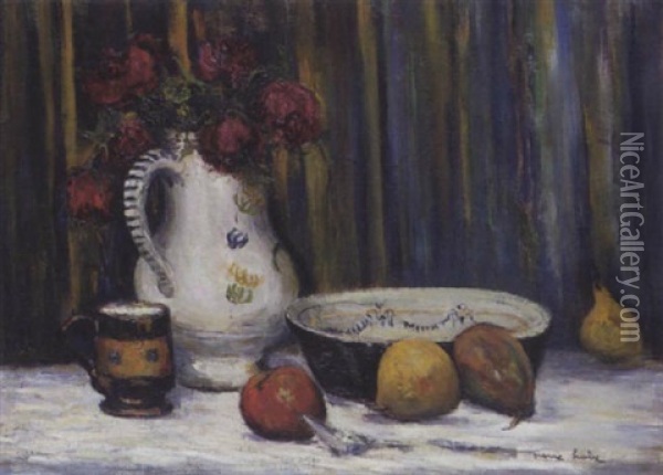 Nature Morte Au Pichet Oil Painting - Pierre Hode