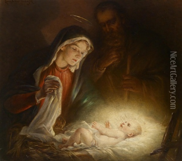 Geburt Christi Oil Painting - Rosa Schweninger
