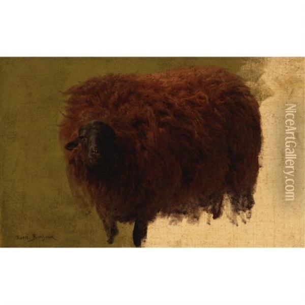 Large Wooly Sheep - Wether Oil Painting - Rosa Bonheur