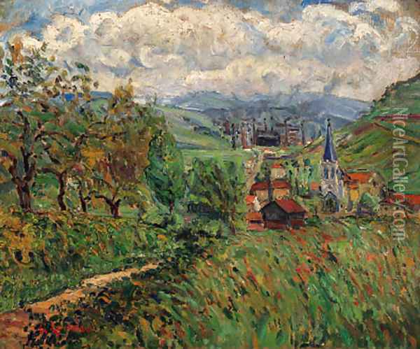 Route vers le village Oil Painting - Gustave Loiseau
