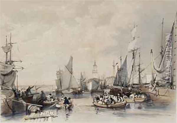 The Port of London Oil Painting - James Duffield Harding