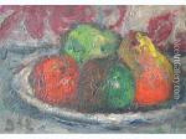 Composition Aux Fruits Oil Painting - Georges dEspagnat