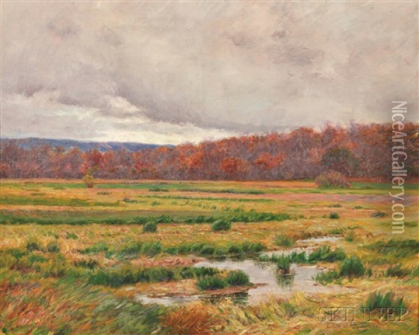 Autumn Marshes Oil Painting - Edmund Elisha Case