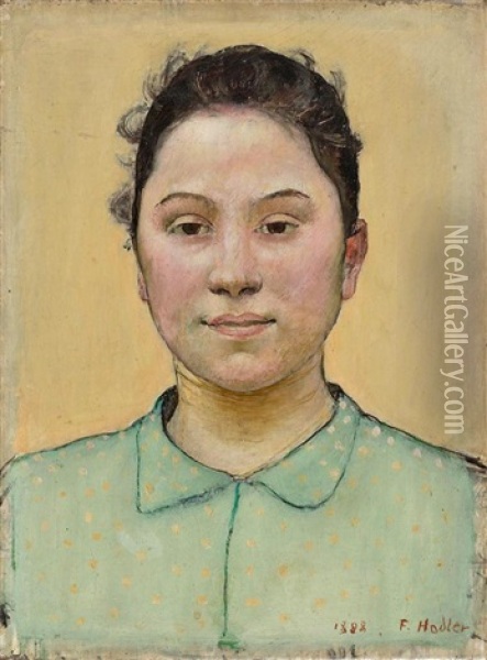 Savoyarder Bauernmadchen Oil Painting - Ferdinand Hodler