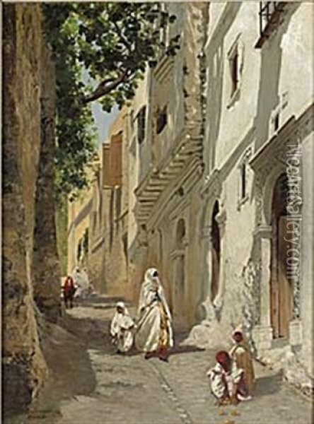 Gata I Marocko Oil Painting - Robert Breyer