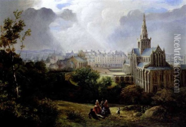 Glasgow Cathedral Oil Painting - McNeil Robert McLeay