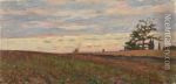 Campagna Oil Painting - Luigi Gioli