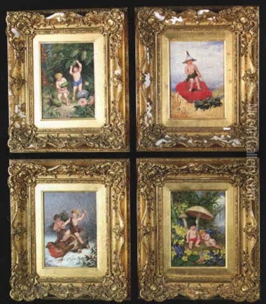 The Four Seasons Oil Painting - Frederick Gerald Kinnaird