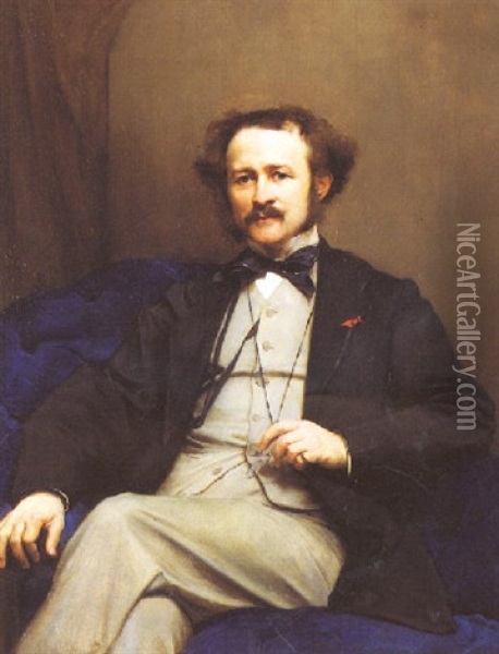 Portrait Presume De Monsieur Omon Oil Painting - Paul Baudry
